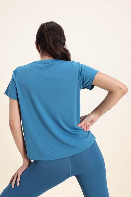 Zelocity Quick Dry Relaxed Top - Saxony Blue — image 4